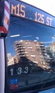 M15 Bus Outside Sloan Kettering M15 Bus Outside Sloan Kettering